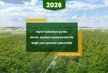 Aqrar Subsidiya Şurası dövlət dəstəyi mexanizmləri ilə bağlı yeni qərarlar qəbul edib