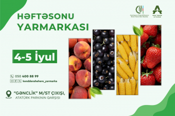 Bakıda növbəti “Kənddən Şəhərə” həftəsonu yarmarkası təşkil olunacaq